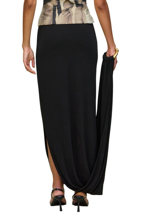 Cult Gaia Sola Skirt In Black Viscose In Black