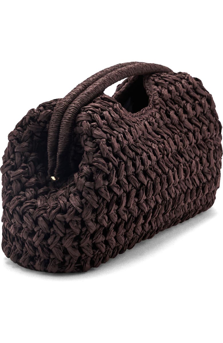 MANGO Natural Fiber Frame Clutch, Alternate, color,