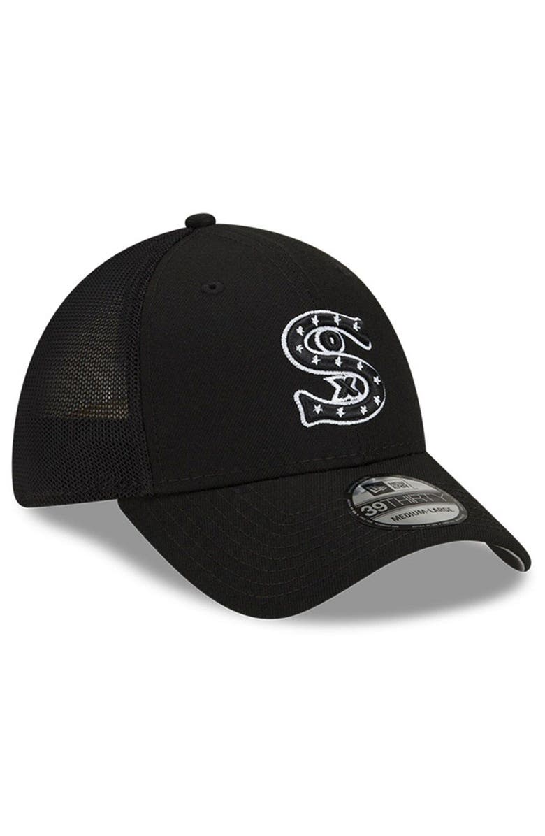 New Era Men's New Era Black Chicago White Sox 2023 Batting Practice 39THIRTY Flex Hat, Alternate, color, Black