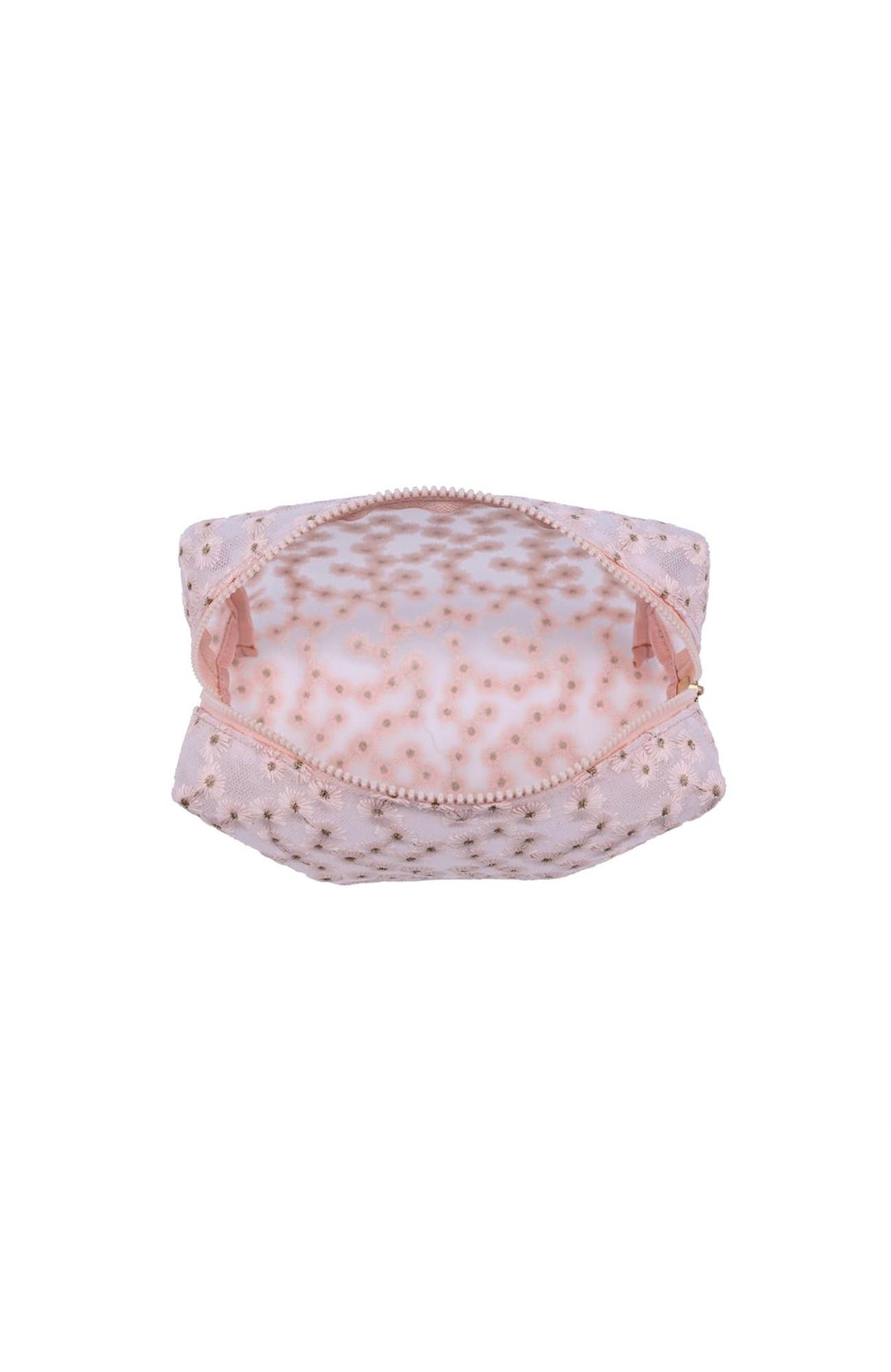 Daisy Chain Cosmetic & Travel Organizer Pouch, Alternate, color, Pink