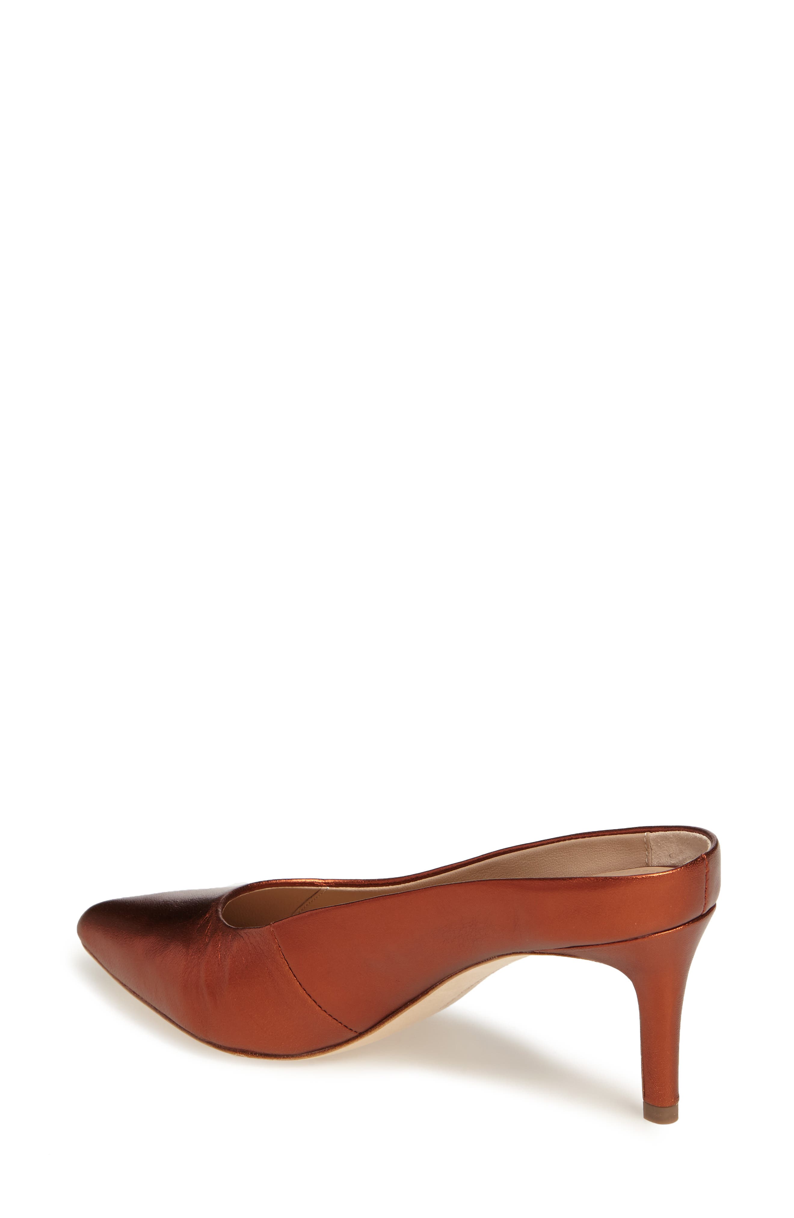 Daria Mule Pump, Alternate, color, PAPAYA LEATHER
