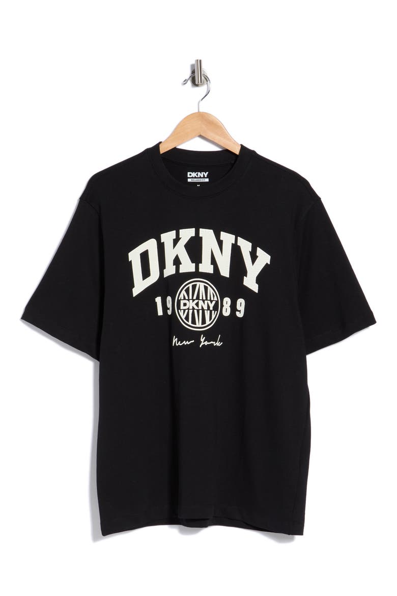 Varsity Crest Cotton T-Shirt, Alternate, color, BLACK