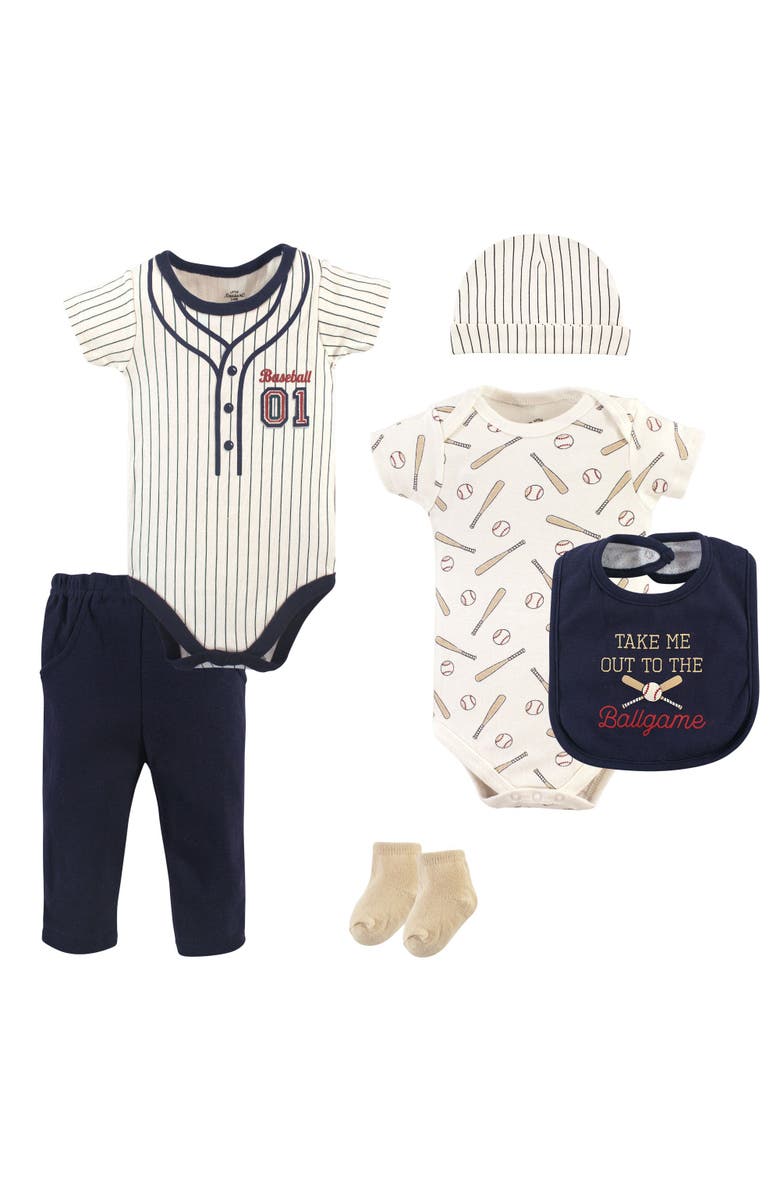 Little Treasure Layette Multi-Piece Layette Set, Main, color, Baseball
