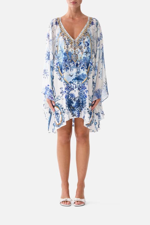 Raglan Sleeve Flared Kaftan