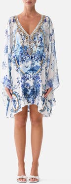 Camilla Raglan Sleeve Flared Kaftan