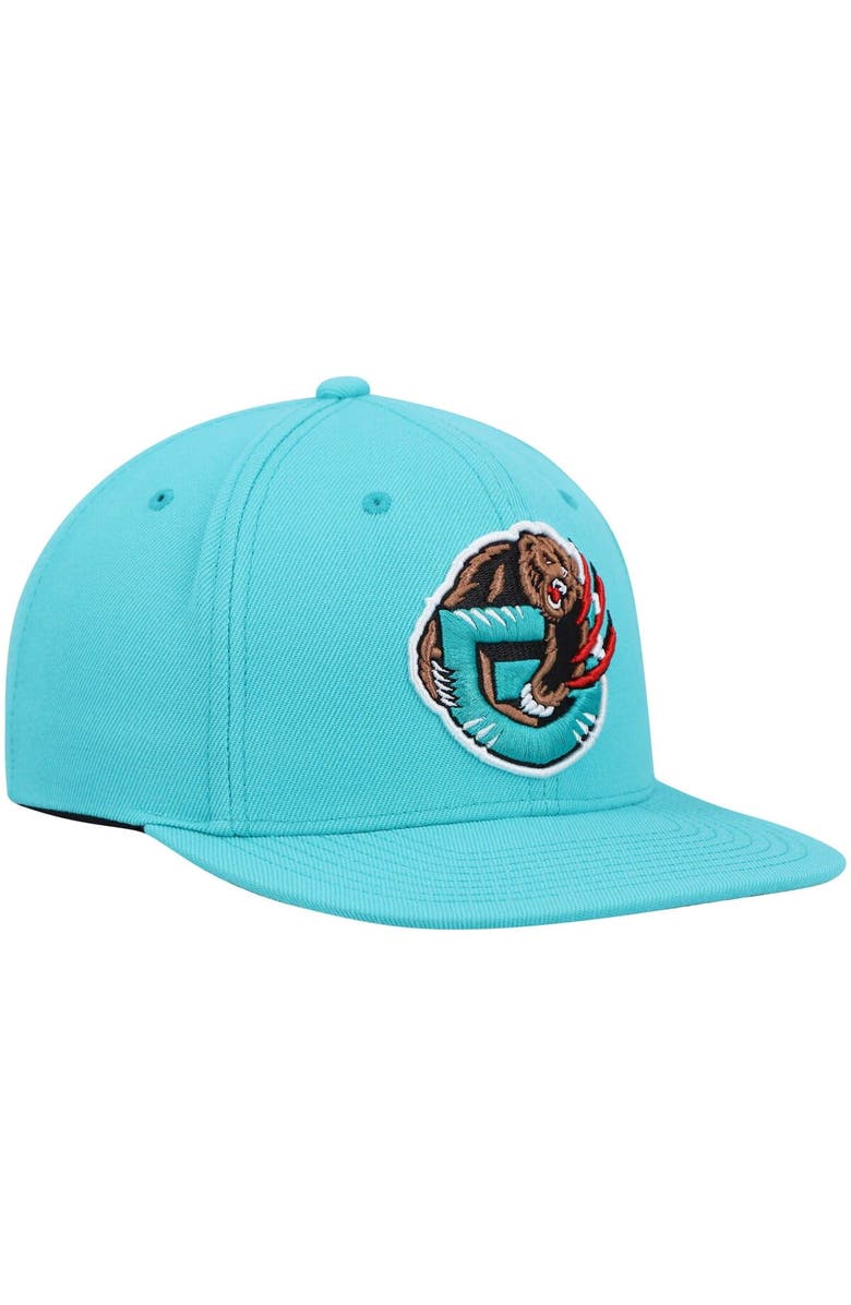 Mitchell & Ness Men's Mitchell & Ness Turquoise Vancouver Grizzlies Hardwood Classics Team Ground 2.0 Snapback Hat, Alternate, color, Turquoise