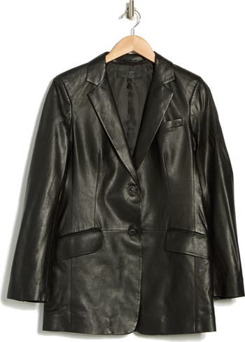 【関税込み】rag & bone ブラック Charles レザージャケット rag & bone Charles Leather Blazer | Nordstromrack