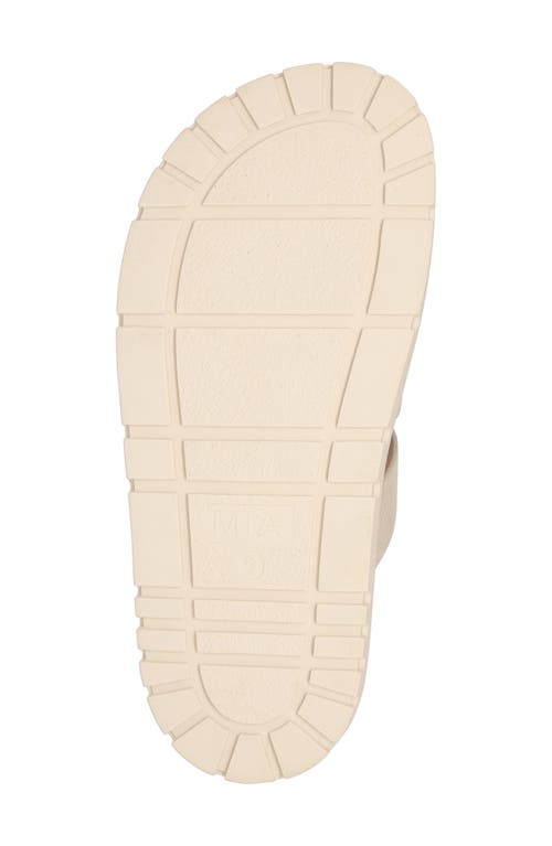 Shop Mia Geni Slide Sandal In Seashell