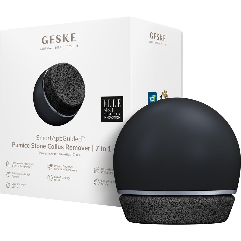 Geske Smartappguided Pumice Stone Callus Remover | 7 In 1 - Black In Black