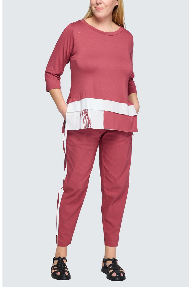Isla Viscose Jersey Tunic, Alternate, color, Dry Rose