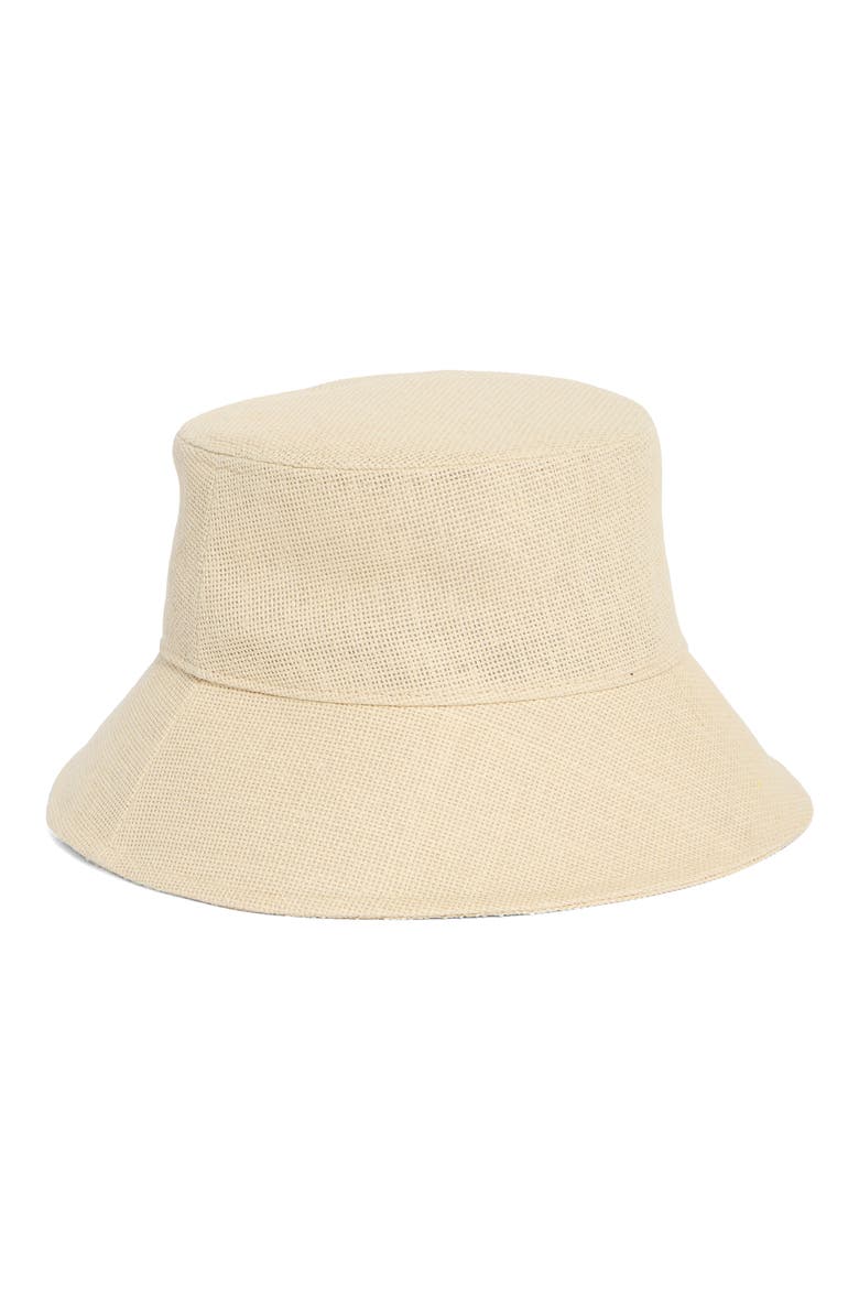 Cooper Straw Packable Bucket Hat, Alternate, color, NATURAL