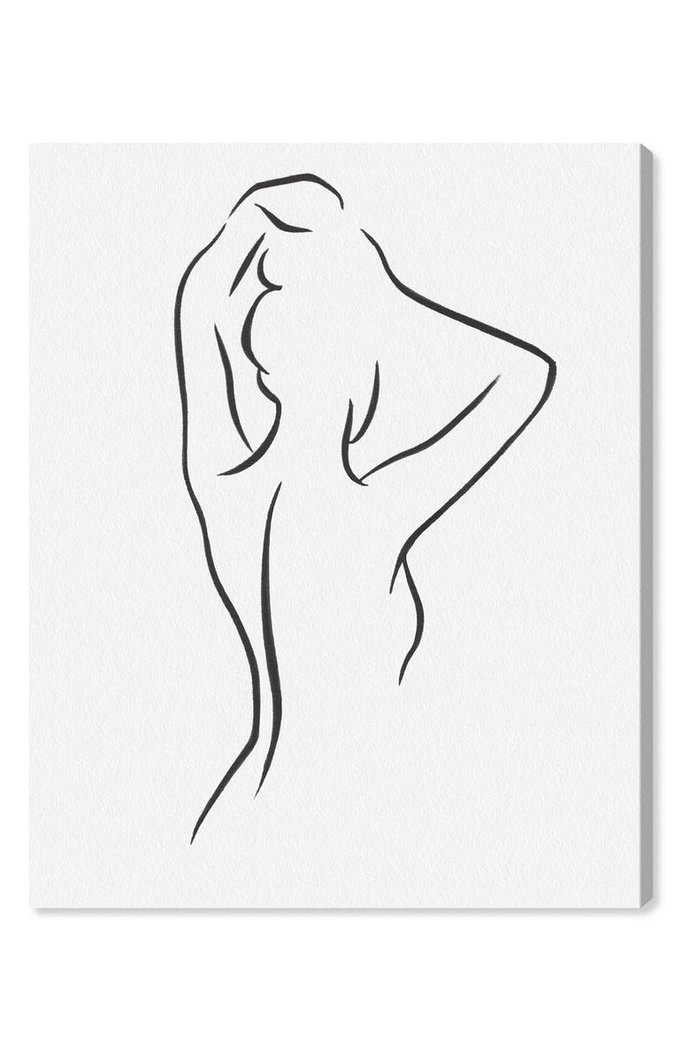 Wynwood Studio Figurative Woman VI Canvas Wall Art, Main, color, Black