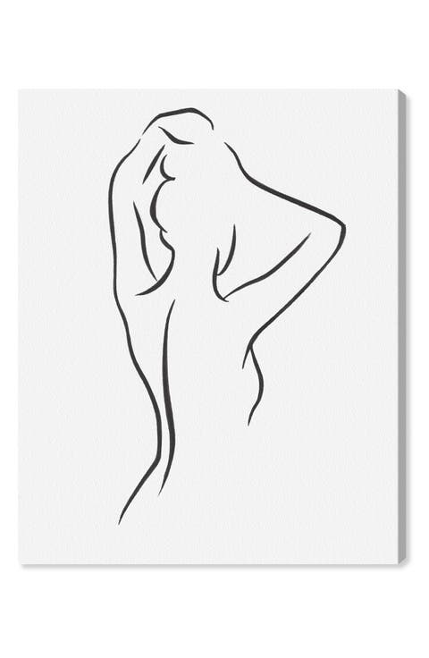 Figurative Woman VI Canvas Wall Art