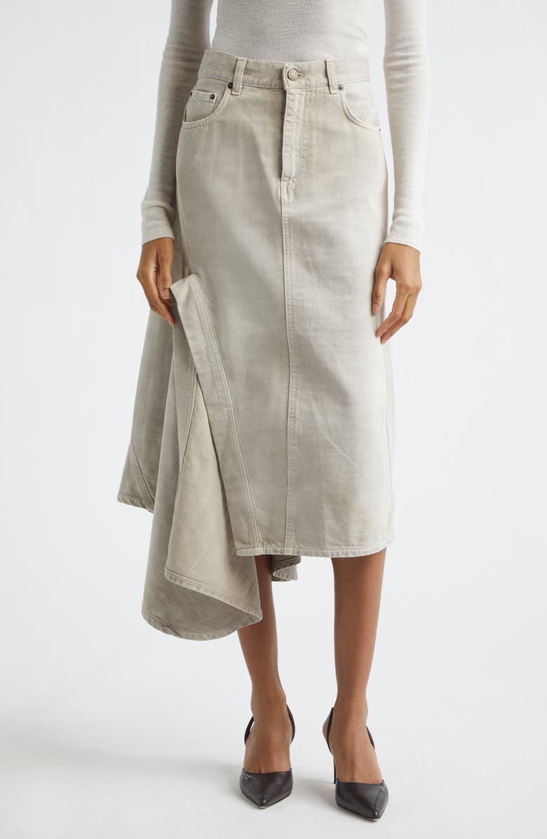 Haikure Ann Bull 44 Jean Skirt, Main, color, Doeskin