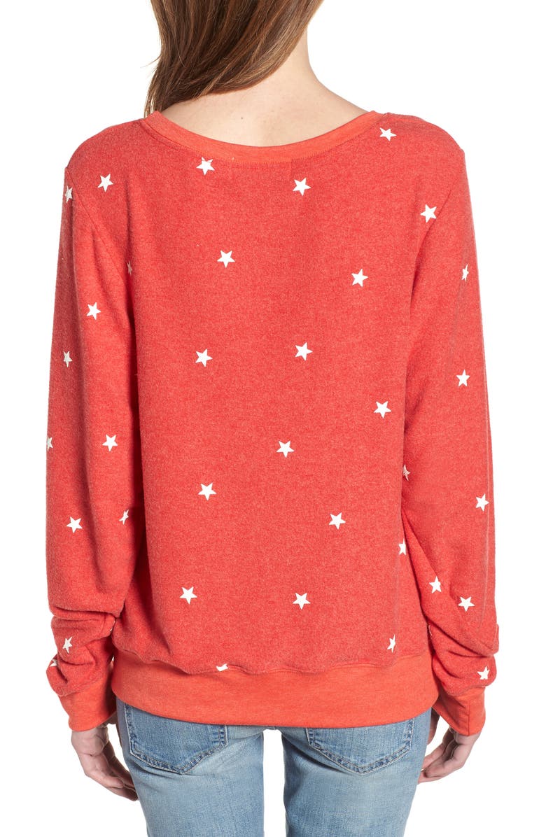 Wildfox Star Baggy Beach Pullover, Alternate, color, 