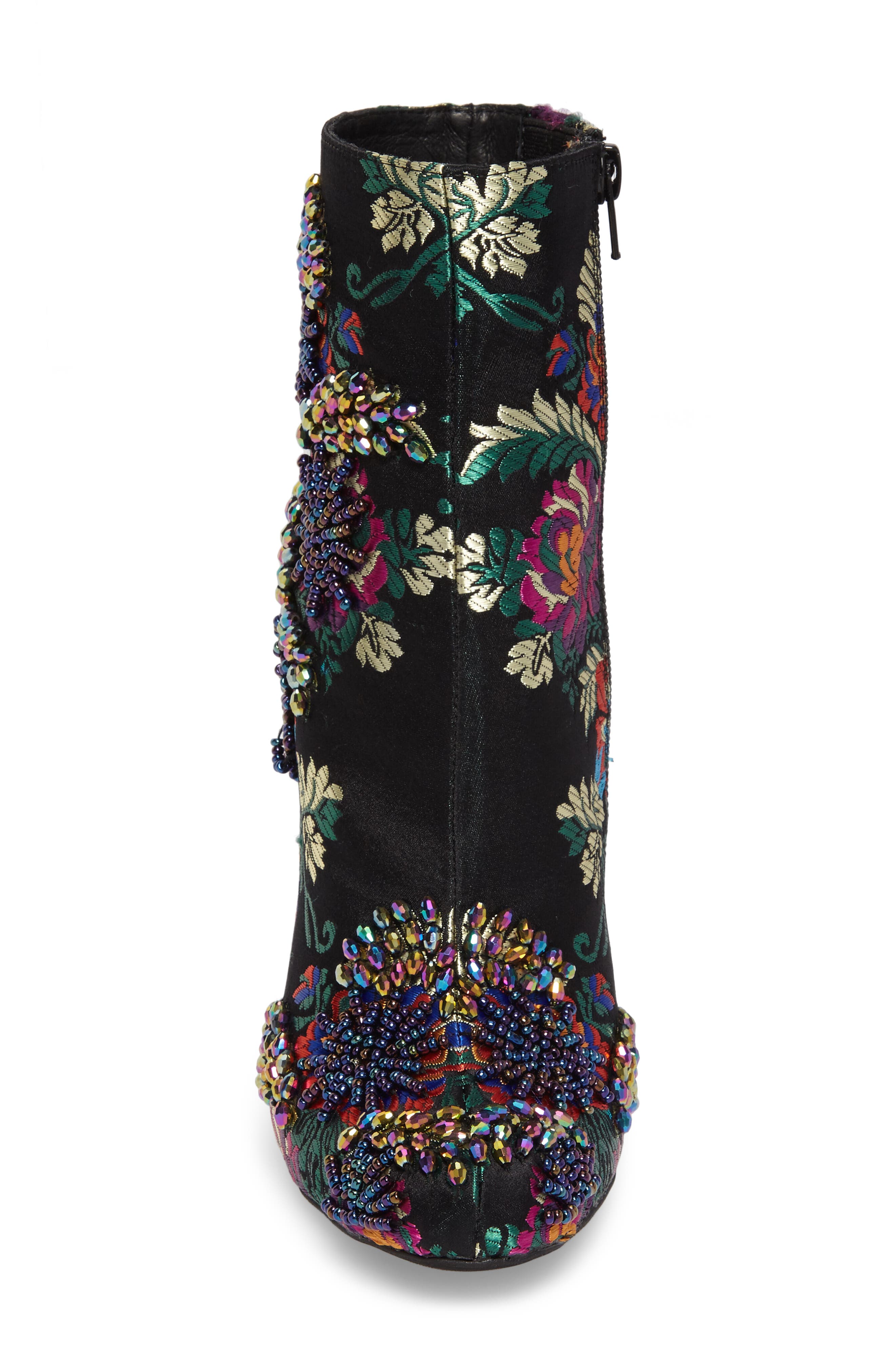 Jeffrey Campbell Stratford Embellished Brocade Bootie, Alternate, color, 