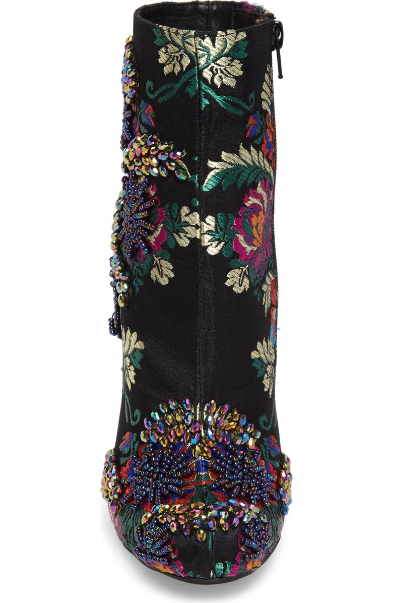 Jeffrey Campbell Stratford Embellished Brocade Bootie, Alternate, color,