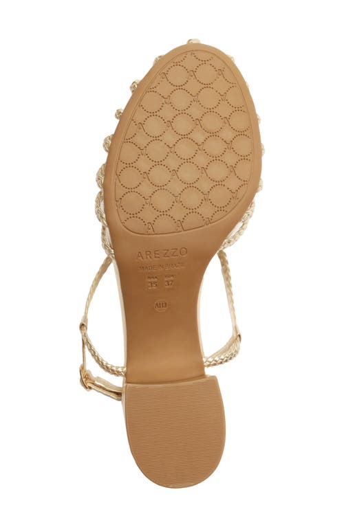 Arezzo Paola Slingback Block Heel Sandal