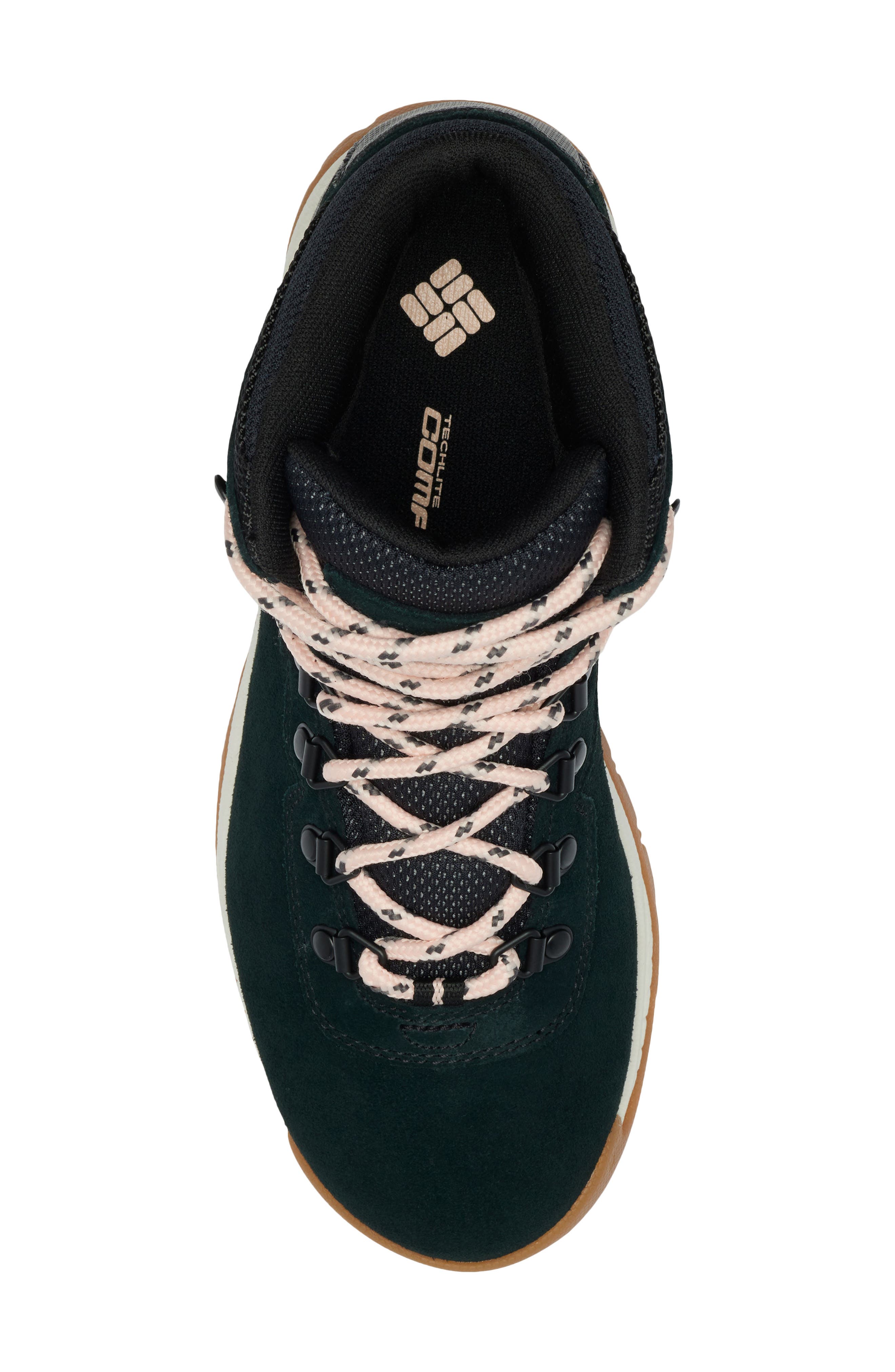 Columbia Newton Ridge<sup>™</sup> Amped Waterproof Hiking Boot, Alternate, color, Black/ Blush Rose