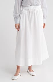 Ellen Tracy Cotton Poplin Skirt