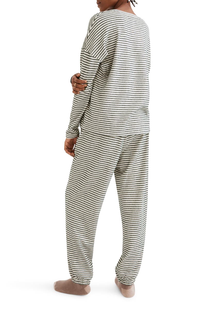 Madewell Stripe Saunter Pajamas, Alternate, color, 