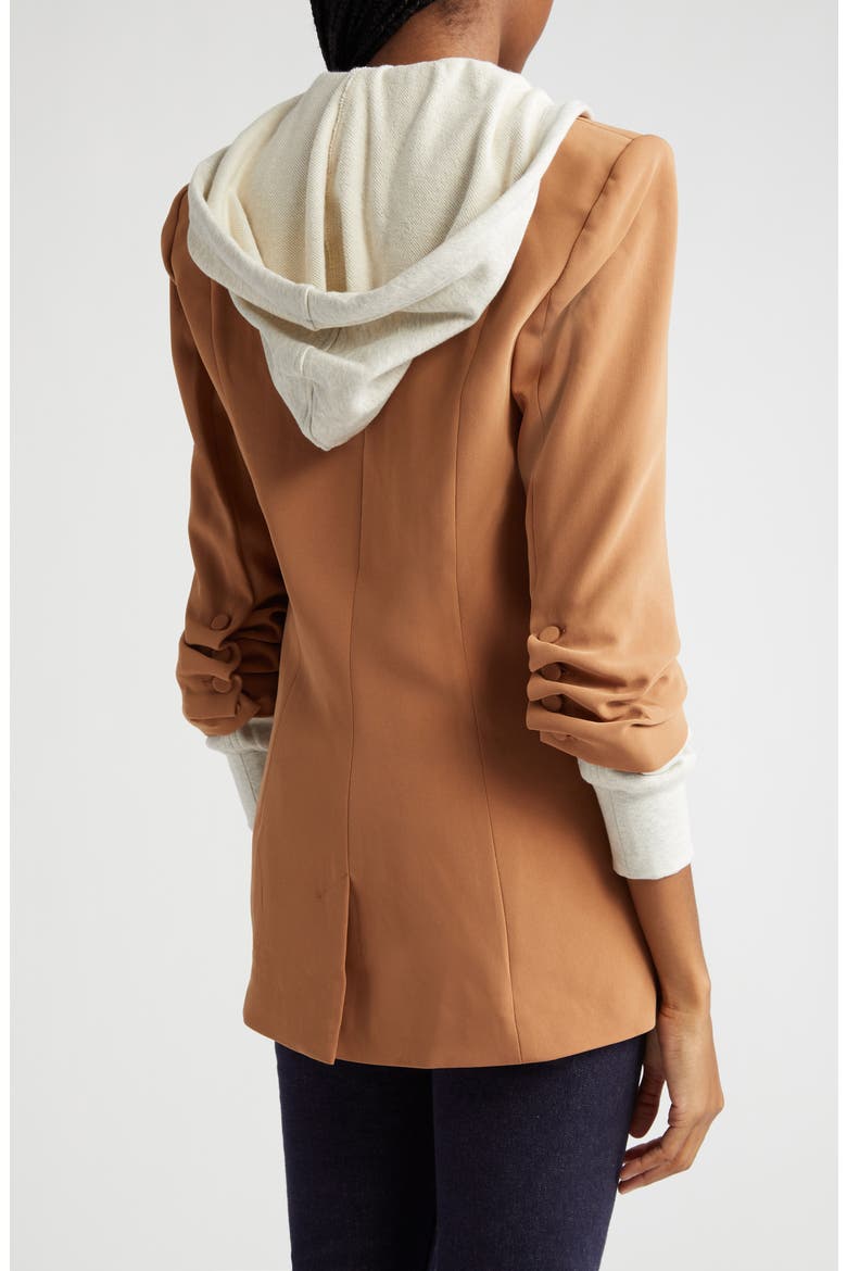 Hooded Khloe Jacket, Alternate, color, CINNAMON/ OATMEAL