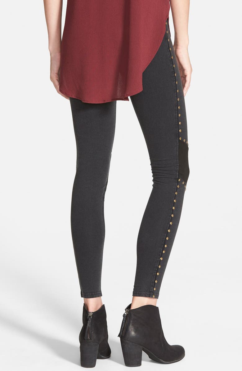 Sun & Shadow Stud Leggings, Alternate, color, 