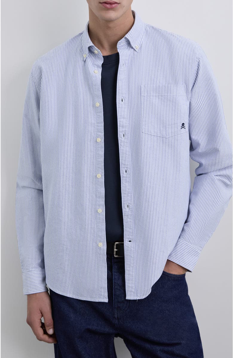 Scalpers Loose Oxford Bd Shirt, Main, color,