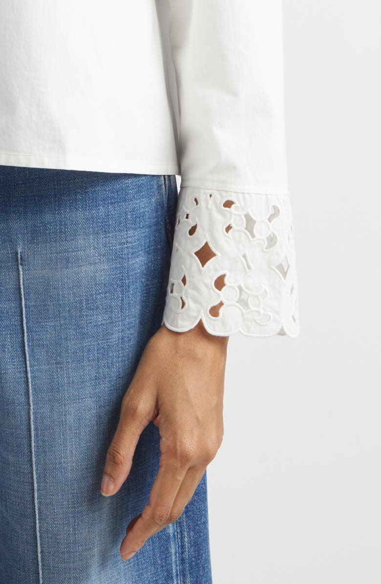 Marimekko Etevyys Keidas Button-Up Shirt, Alternate, color, Off-White