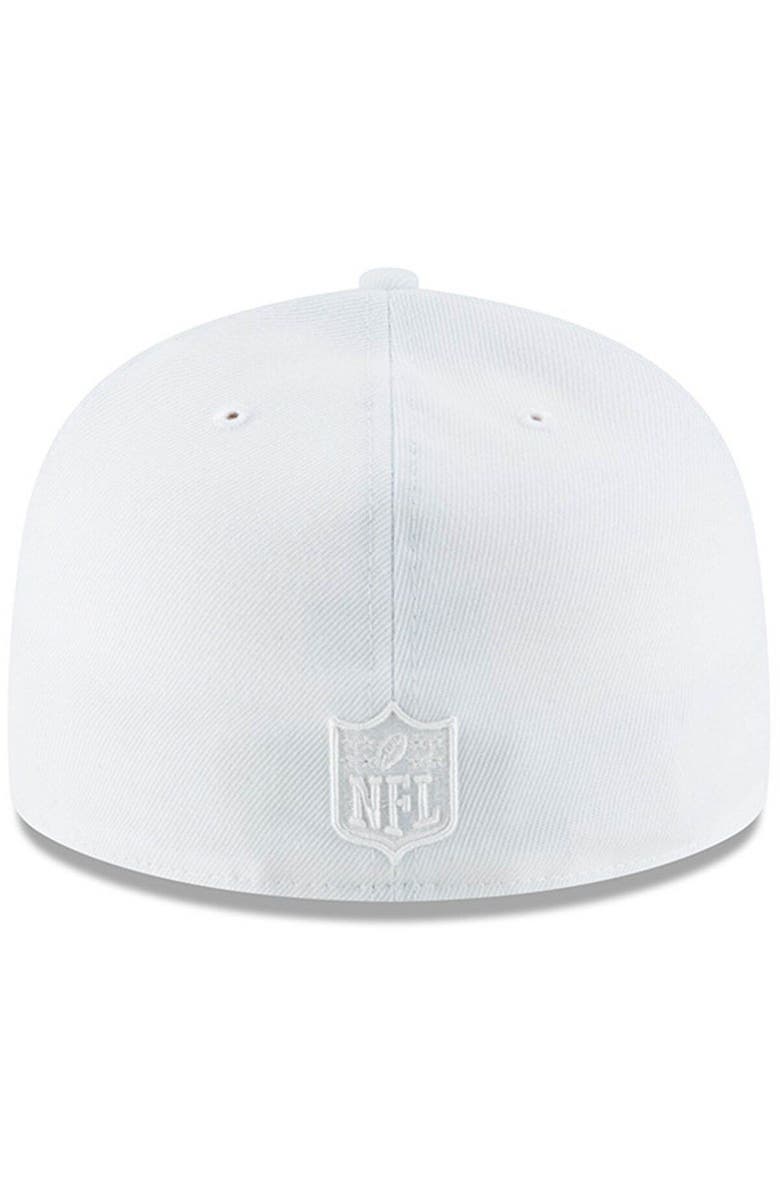 New Era Men's New Era Minnesota Vikings White on White 59FIFTY Fitted Hat, Alternate, color,
