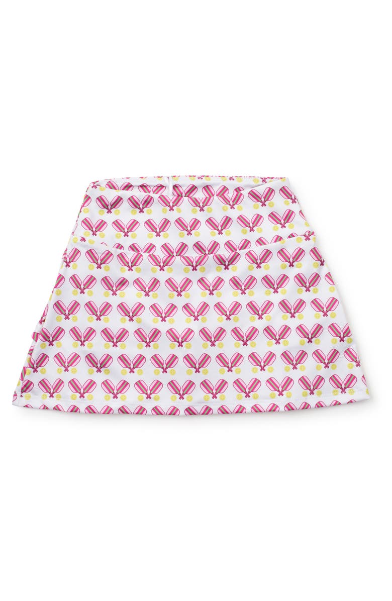 Lila and Hayes Margot Girls' Tiered Skirt by LH Sport, Main, color, Pickleball Pink