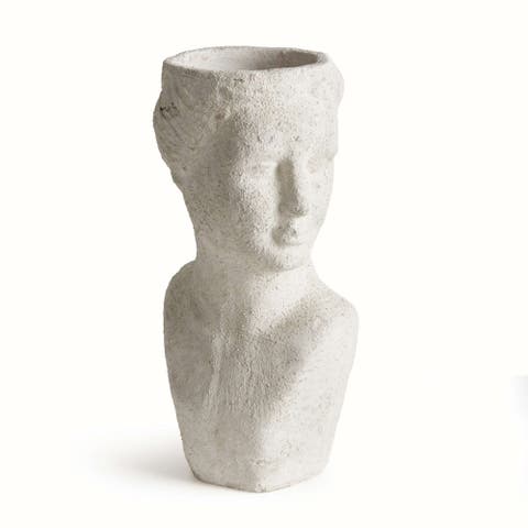 Weathered Garden Female Bust Planter
