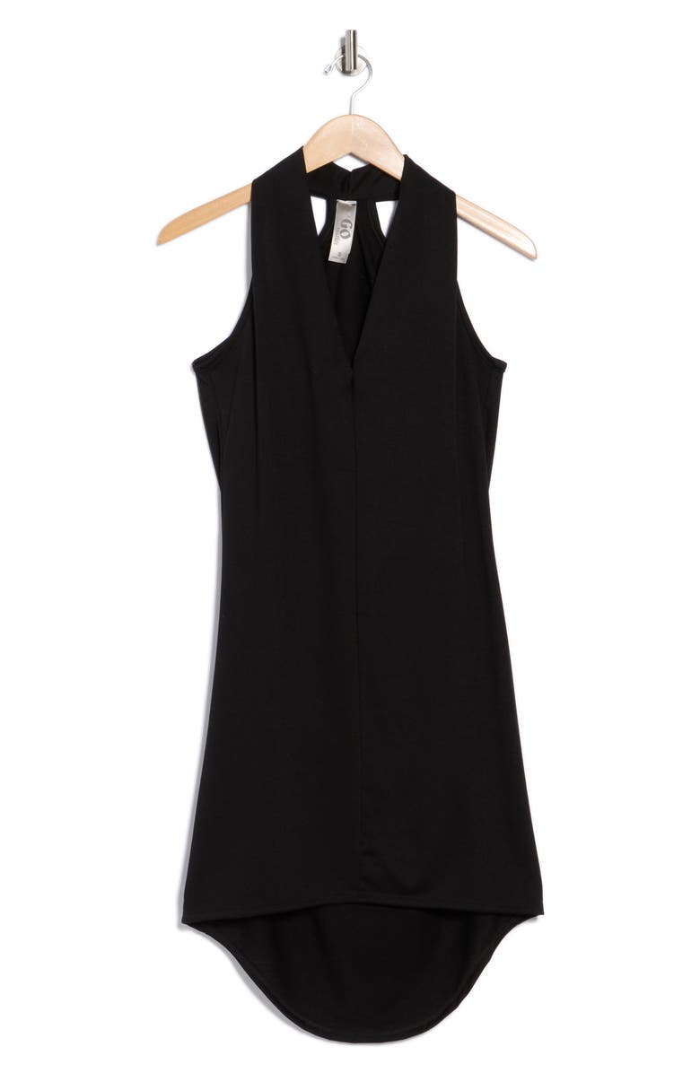 GO COUTURE High-Low Minidress, Alternate, color, Black