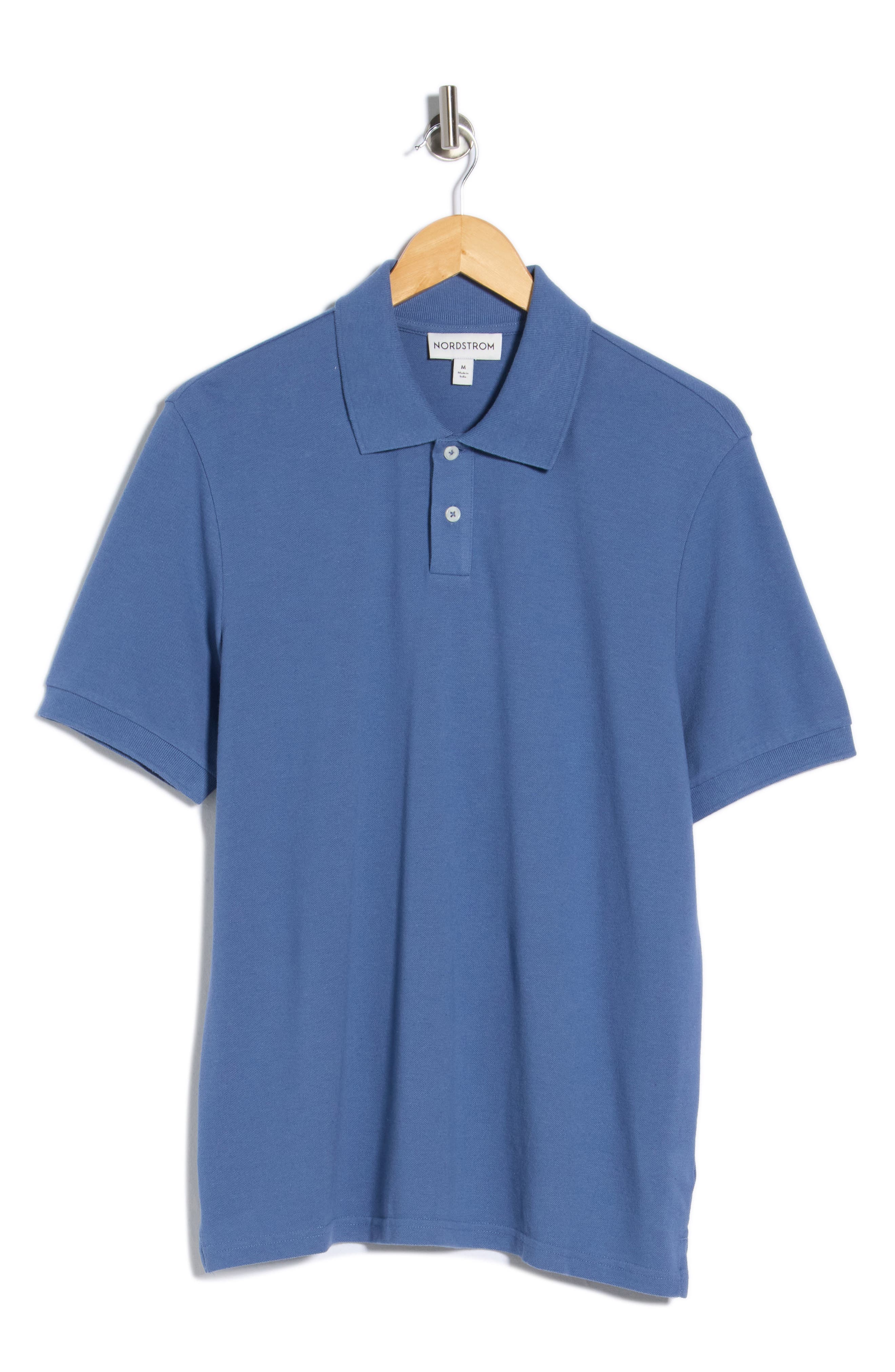 Cotton Blend Pique Knit Polo - image 3