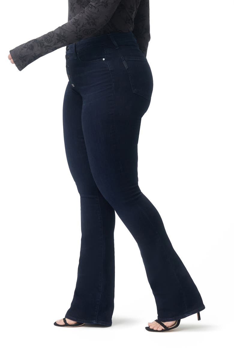 PAIGE Hourglass Button Fly Flare Leg Jeans, Alternate, color,