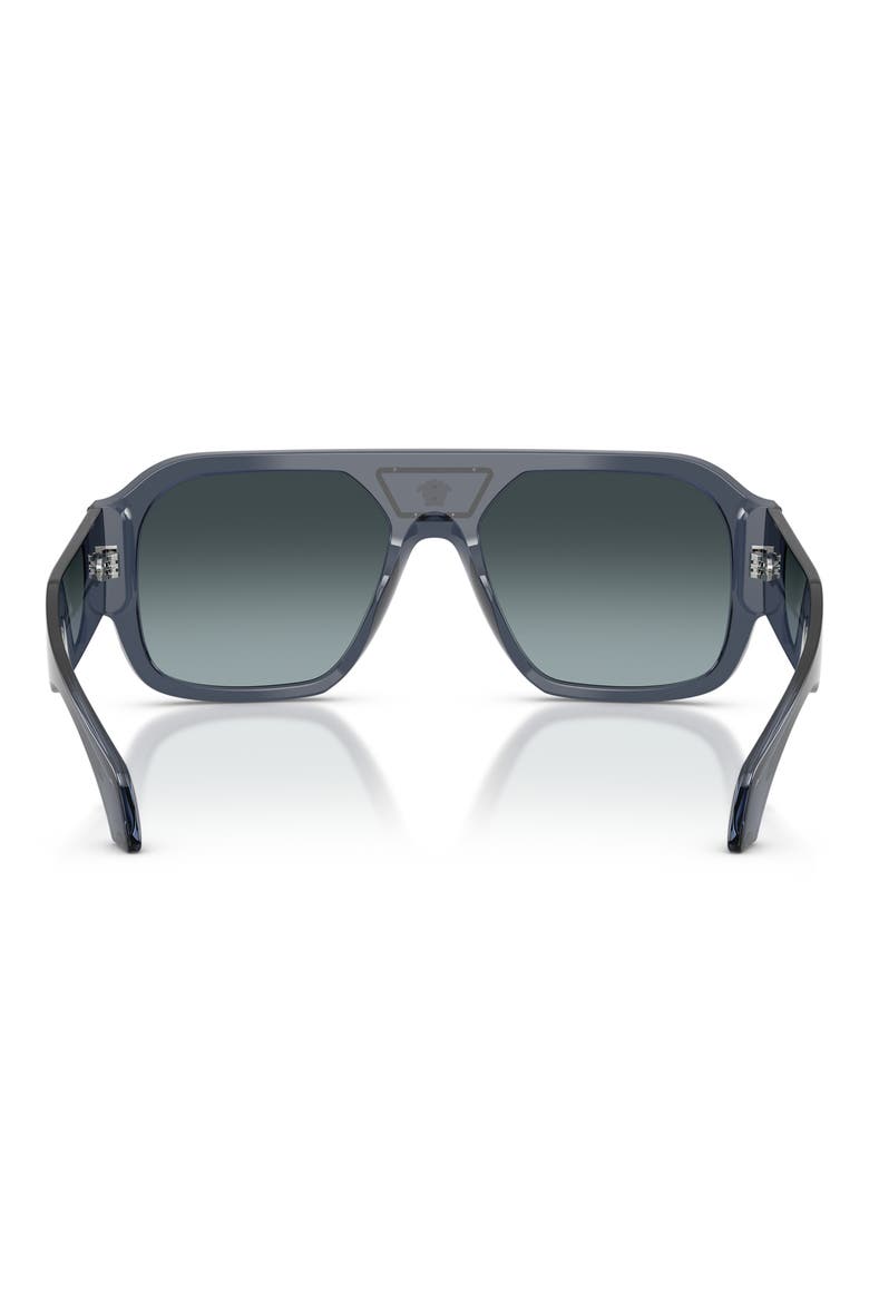 56mm Square Sunglasses, Alternate, color, DARK BLUE / BLUE GRADIENT GREY