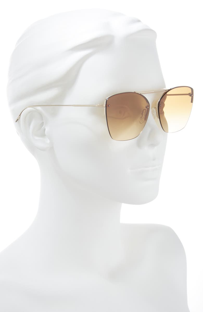 Oliver Peoples Ziane 61mm Gradient Mirrored Sunglasses, Alternate, color, 