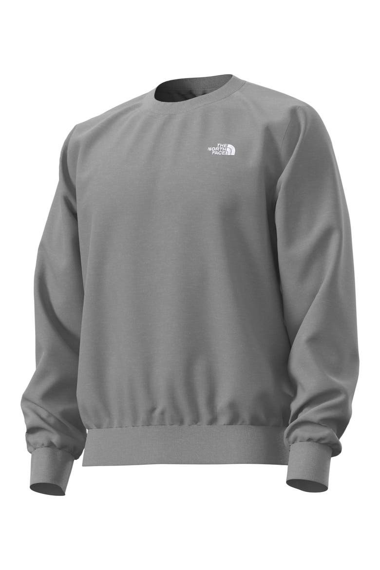 Evolution Simple Dome Fleece Crewneck Sweatshirt, Alternate, color, TNF PALE GREY HEATHER