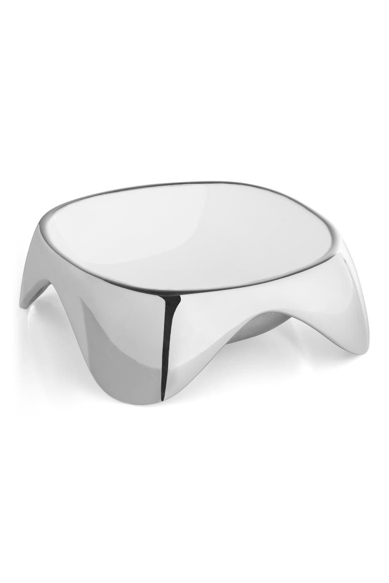 Medium Enameled Pet Bowl, Main, color, ALLOY
