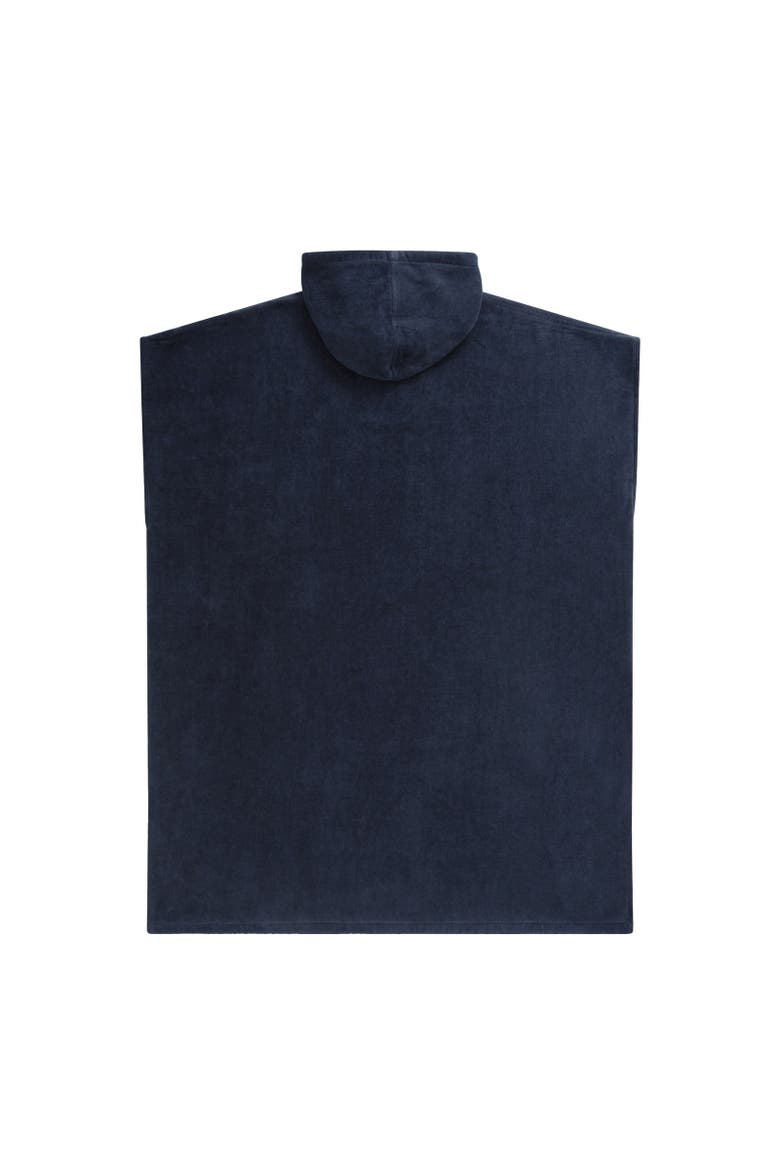 Jacob Towelling Natural Poncho, Alternate, color, Dark Blue