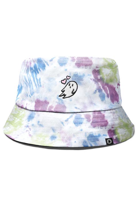 Womens Heartly Ghost Cotton Bucket Hat