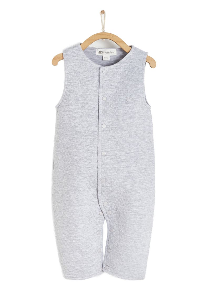Premium Peruvian Pima Cotton Mat Overall for Infant, Main, color, GREY/MELANGE