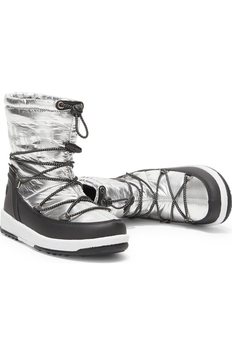 Moon Boot<sup>®</sup> Kids' Junior Metallic Waterproof Boot, Alternate, color,