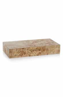 Zodax Bogur Burlwood Veneer Decorative Box