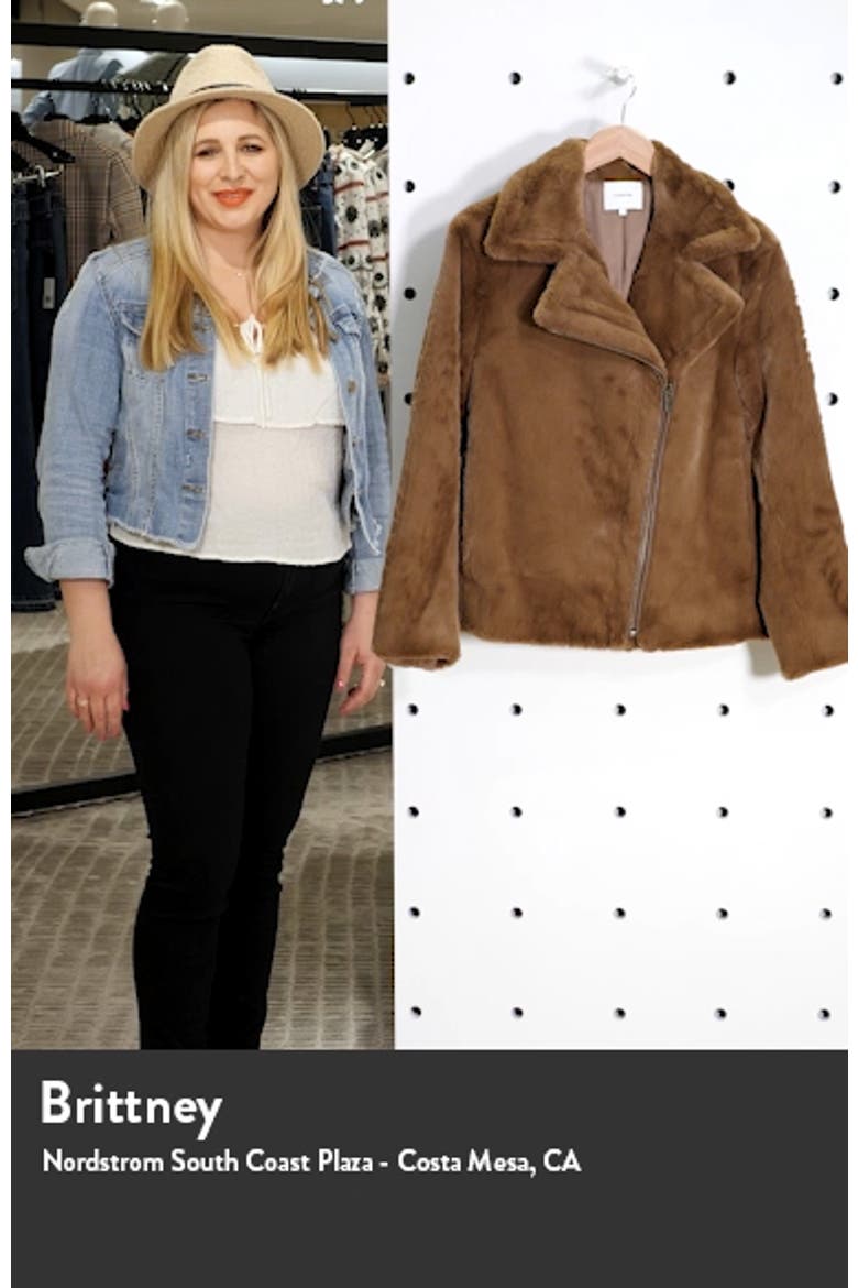 Faux Fur Moto Jacket video