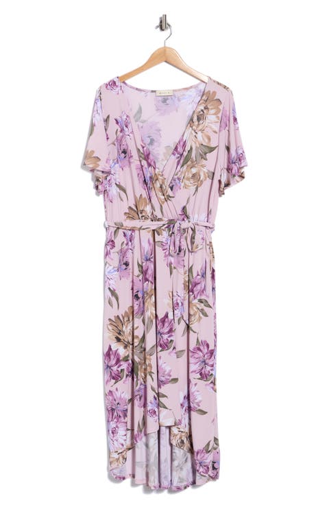 Flutter Sleeve High Low Dress