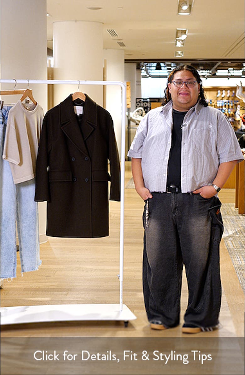 Boxy Double Breasted Coat, sales video thumbnail