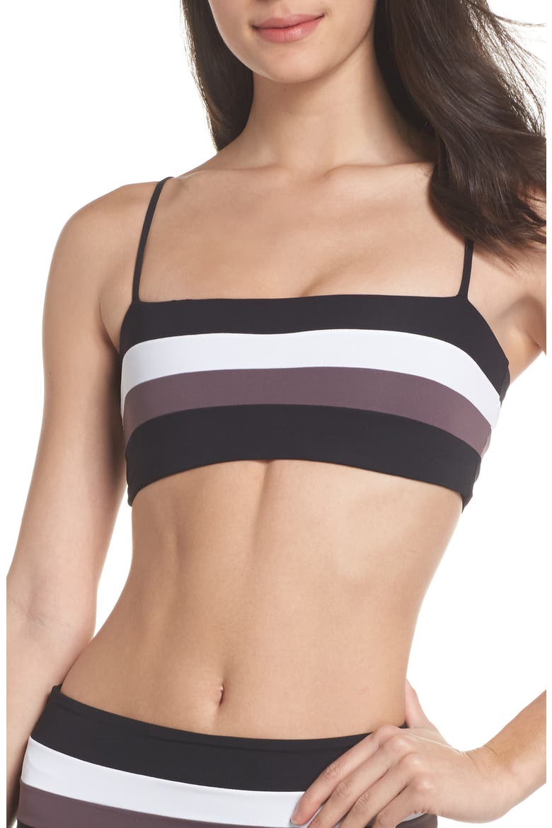 L Space Rebel Bikini Top, Main, color, BLK/ CRM/ CNT