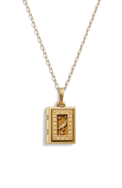 Book of Raven Locket Necklace