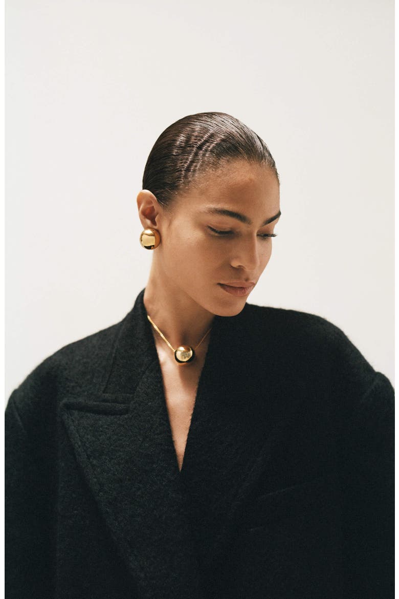 Sphere Necklace Gold, Alternate, color, Gold